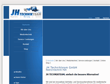 Tablet Screenshot of jh-technikteam.de